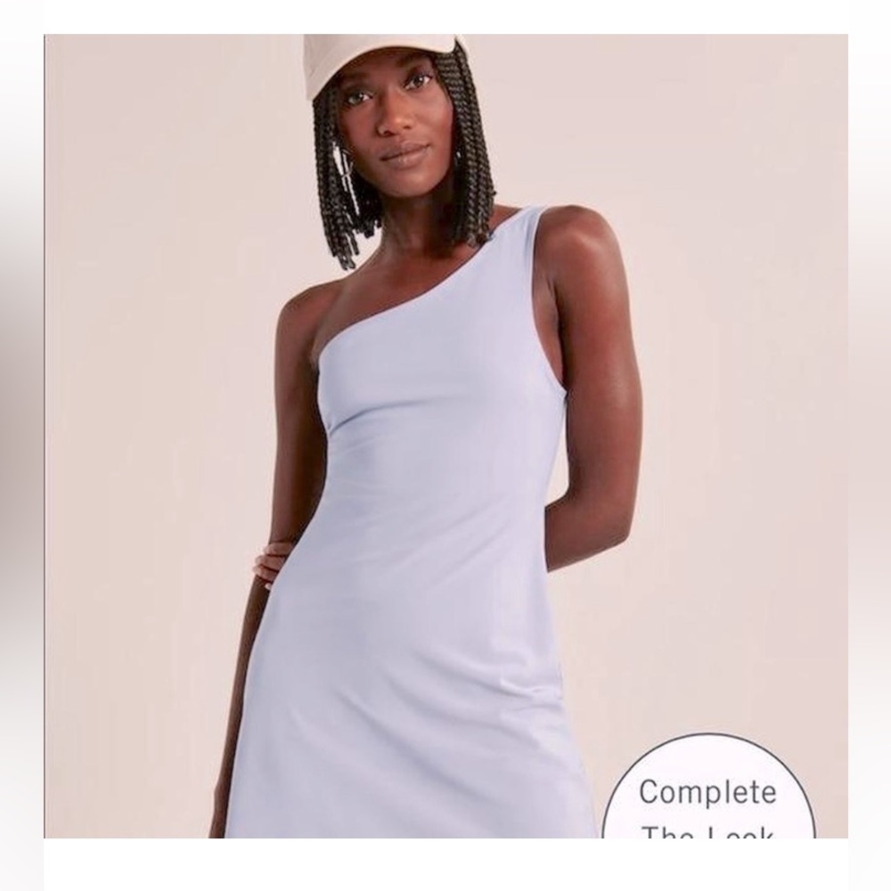 abercrombie and fitch one shoulder mini traveler dress